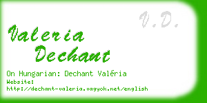 valeria dechant business card